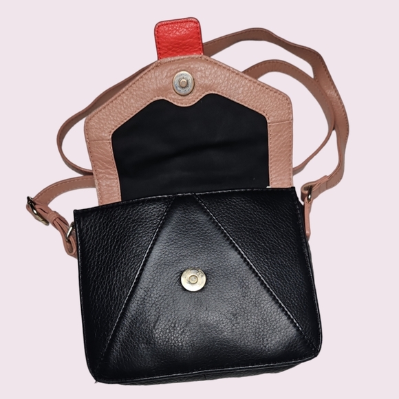 Halogen Crossbody Purse Peach Navy Blue - Picture 5 of 8